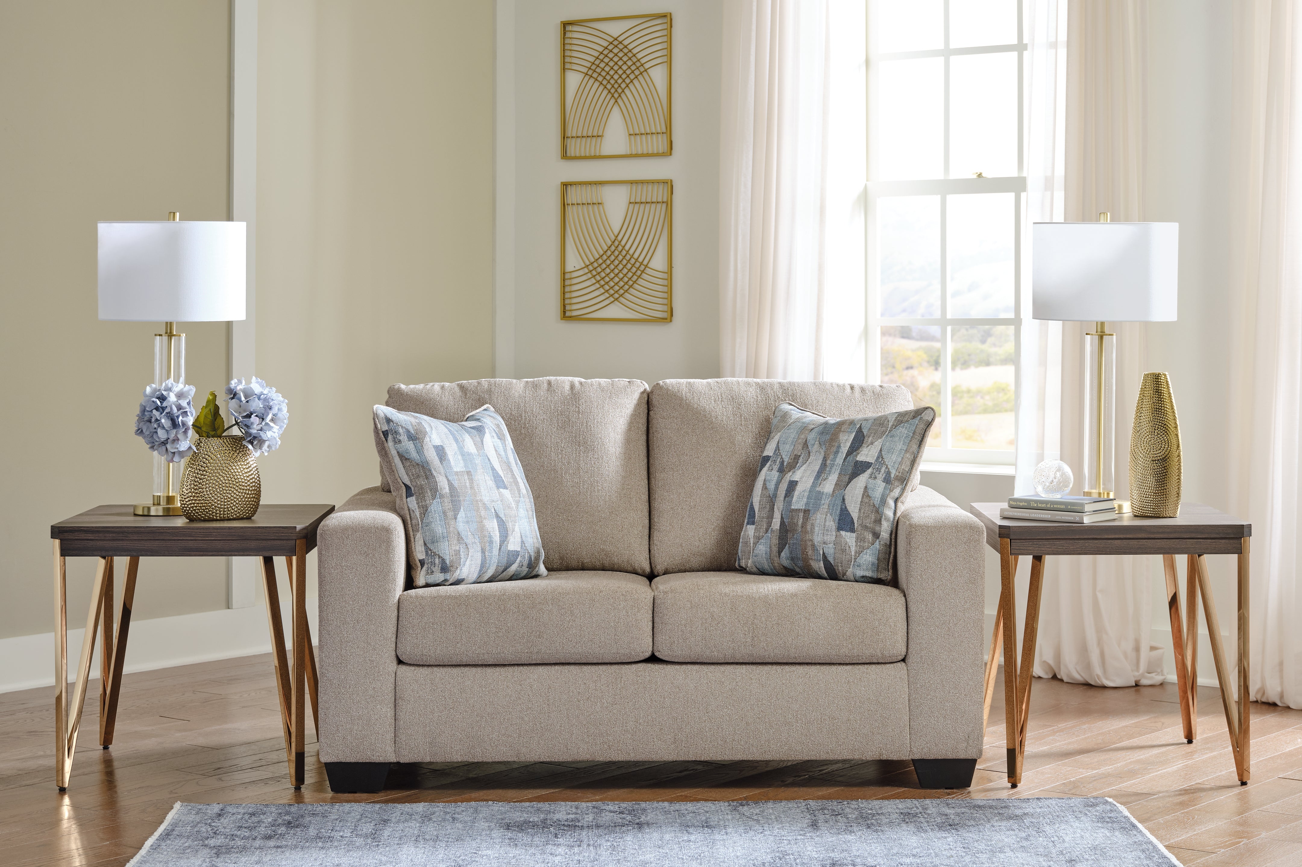 Tampa Furniture Outlet Lutz - Ashley Furniture - Deltona Living Room - Loveseat / Parchment - 5120435