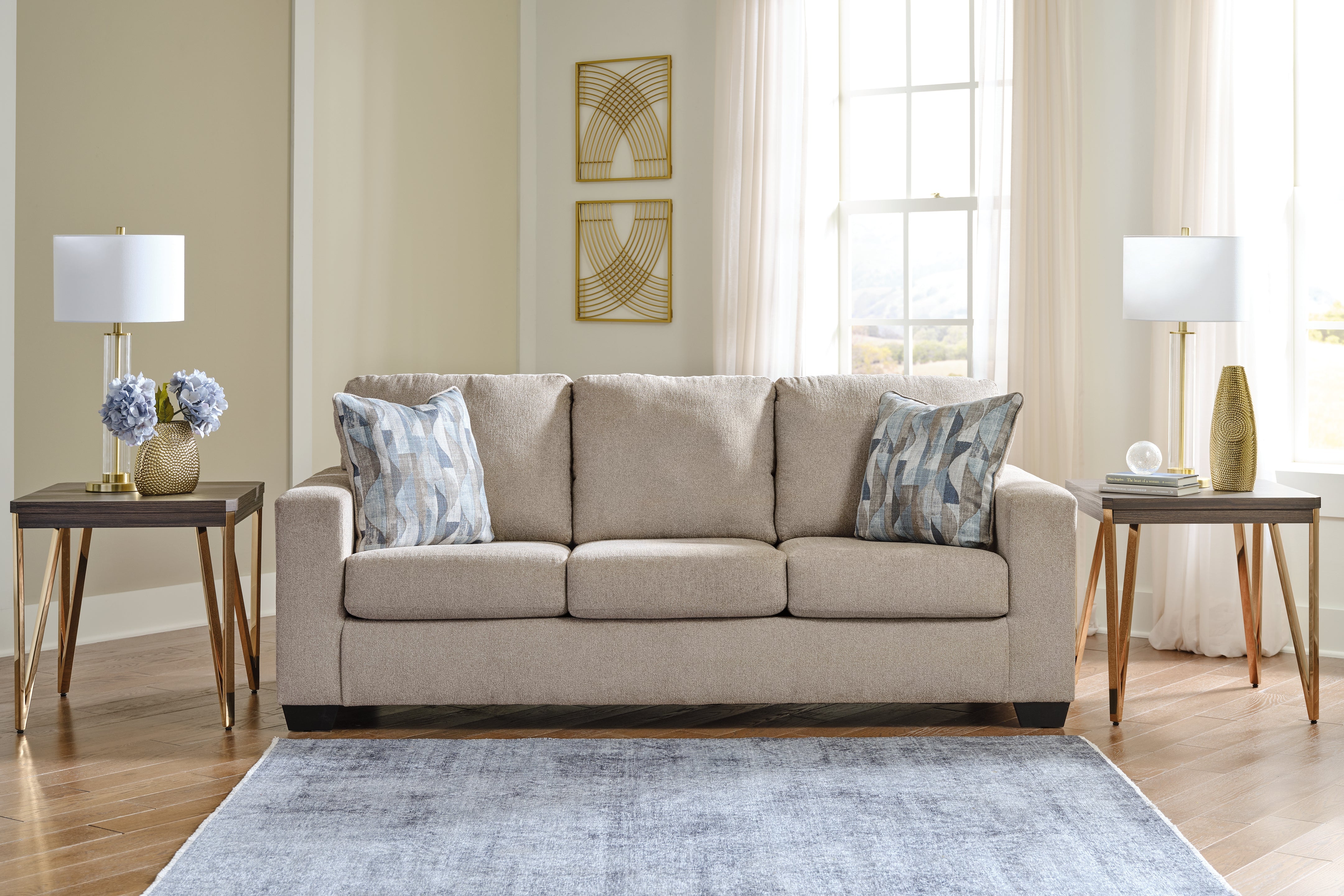 Tampa Furniture Outlet Lutz - Ashley Furniture - Deltona Living Room - Sofa / Parchment - 5120438