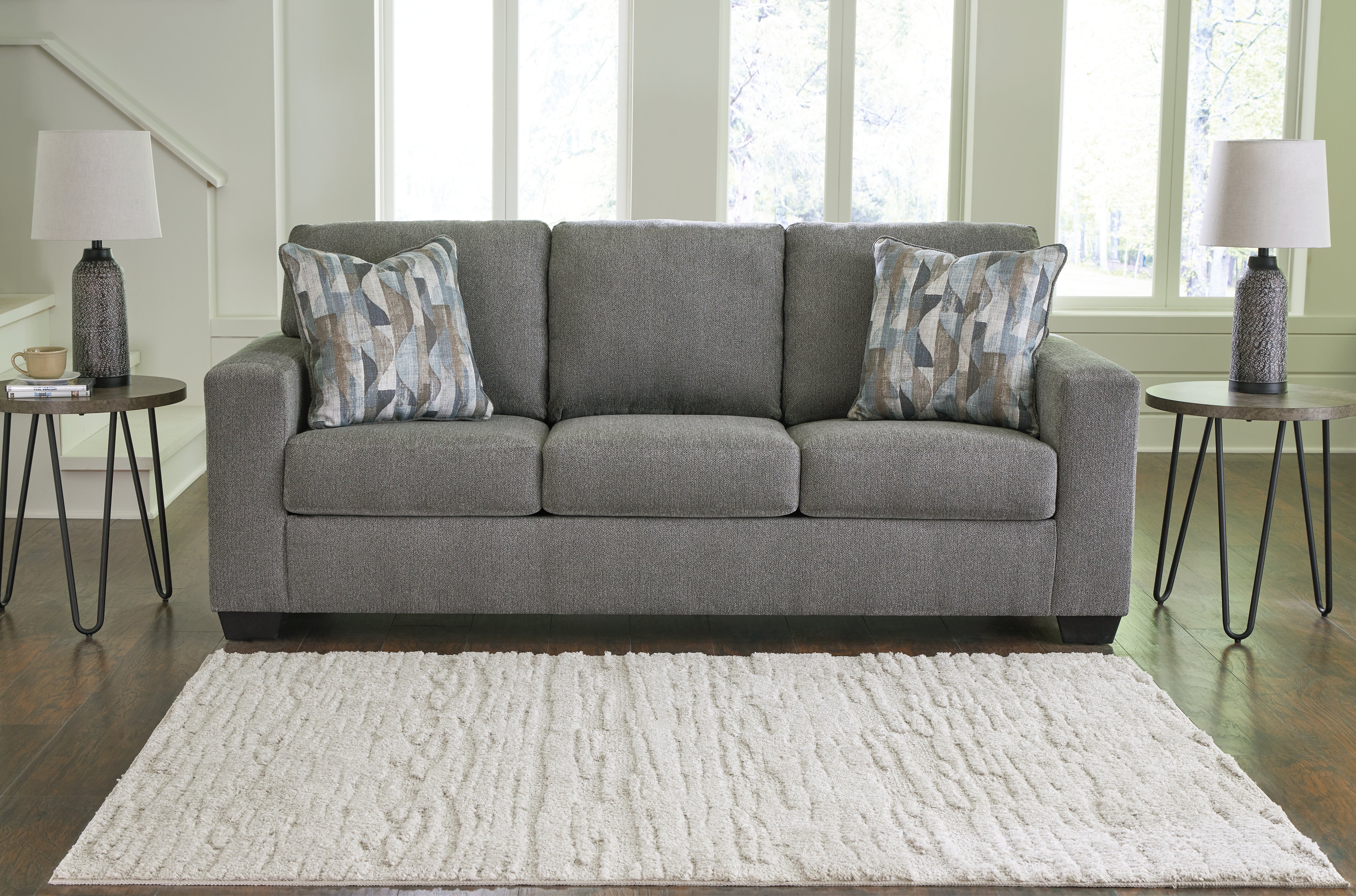 Tampa Furniture Outlet Lutz - Ashley Furniture - Deltona Living Room - Sofa / Graphite - 5120538
