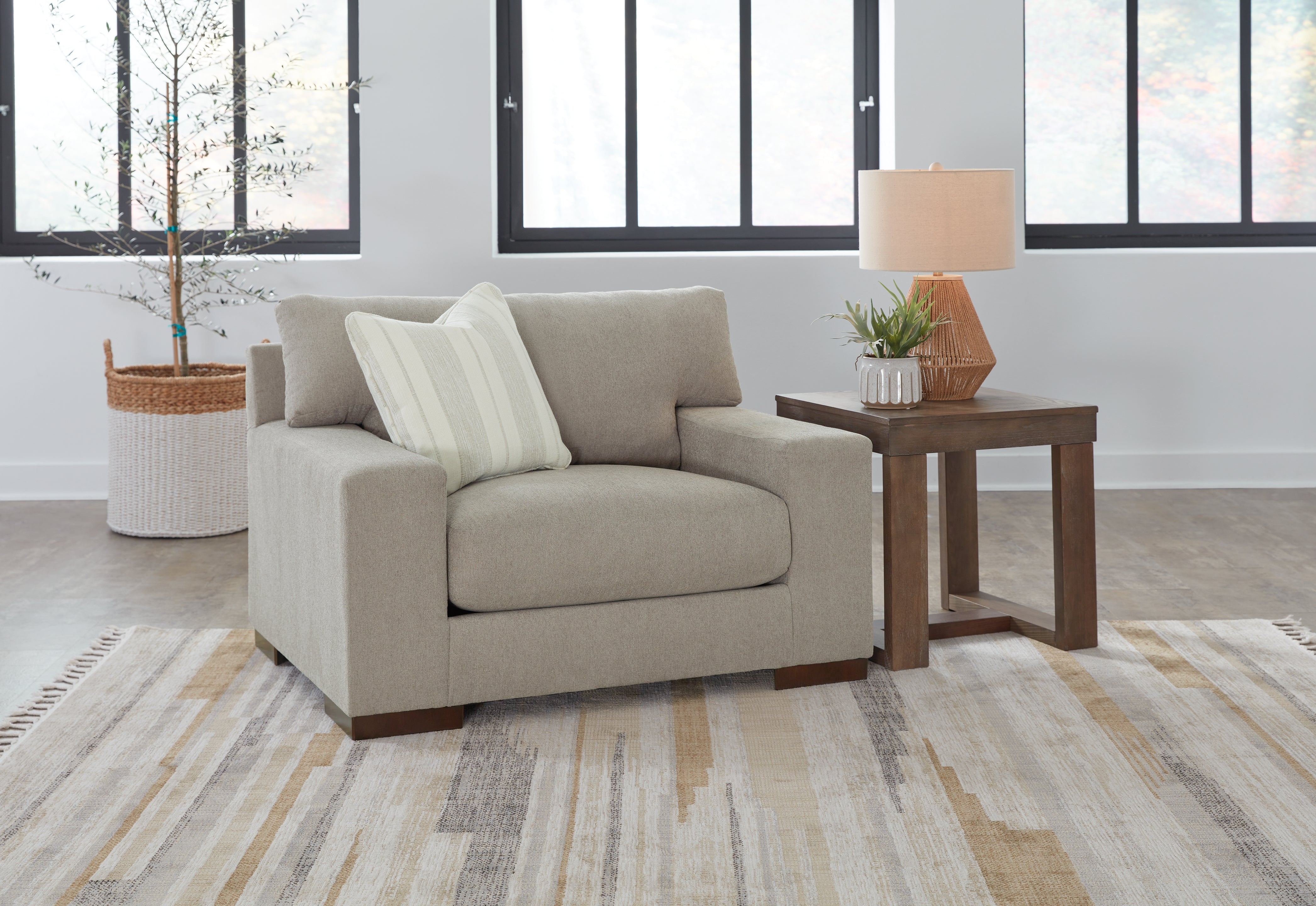 Tampa Furniture Outlet Lutz - Ashley Furniture - Maggie Living Room - Chair and a Half / Flax - 5200423