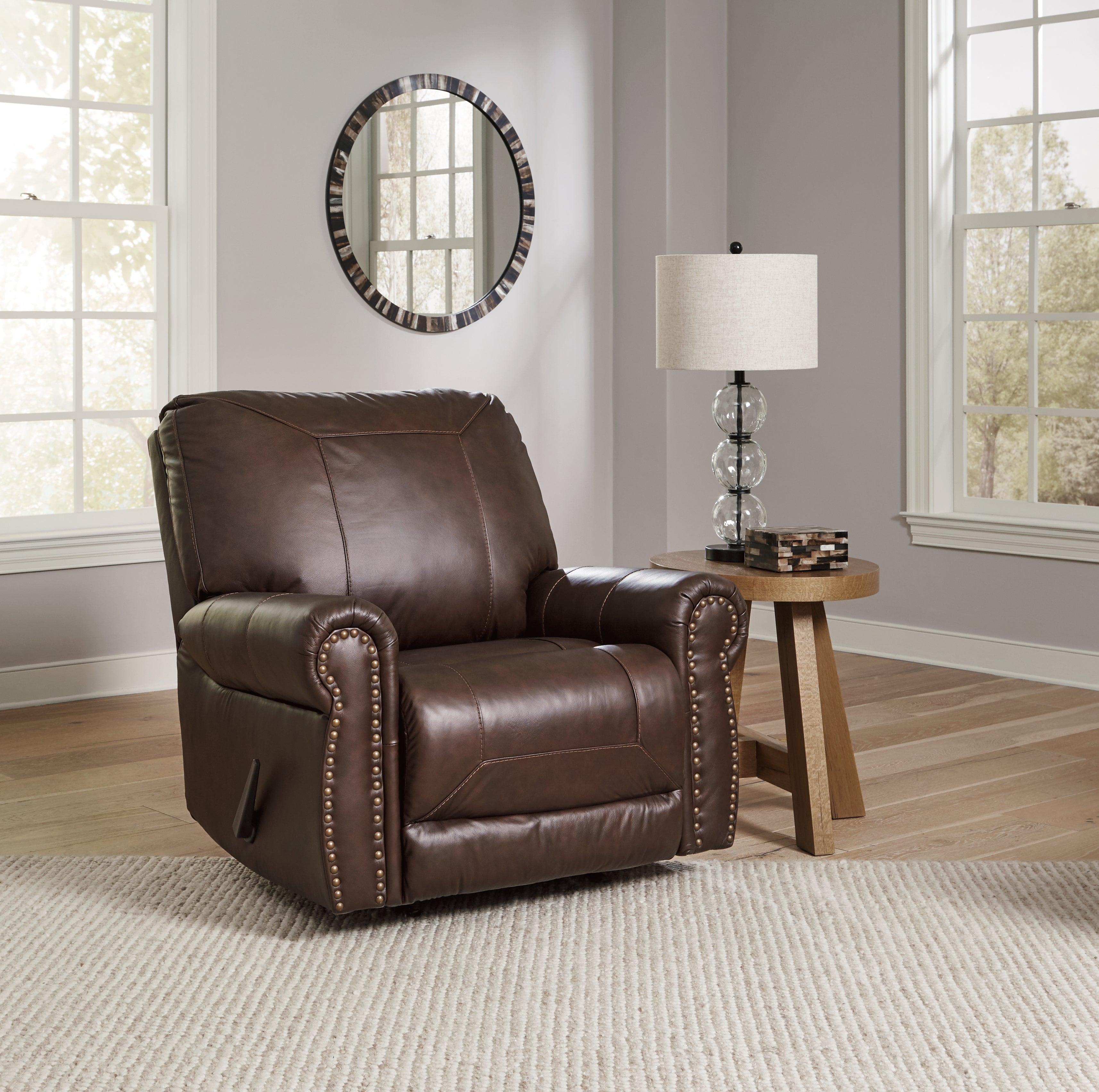 Tampa Furniture Outlet Lutz - Ashley Furniture - Colleton Living Room - Rocker Recliner / Dark Brown - 5210725