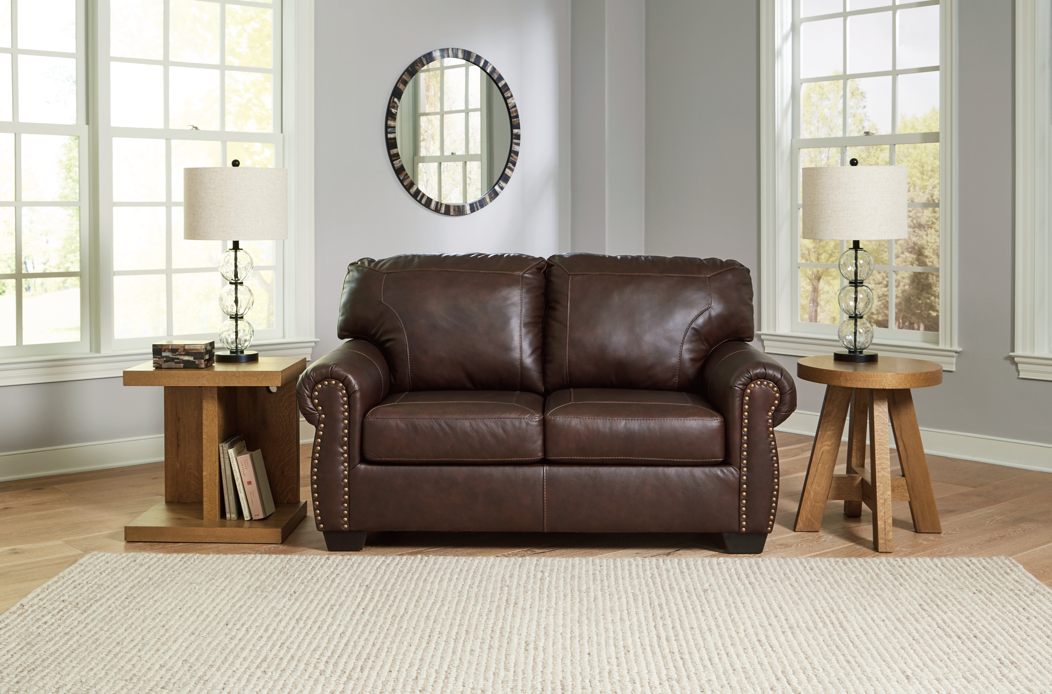 Tampa Furniture Outlet Lutz - Ashley Furniture - Colleton Living Room - Loveseat / Dark Brown - 5210735