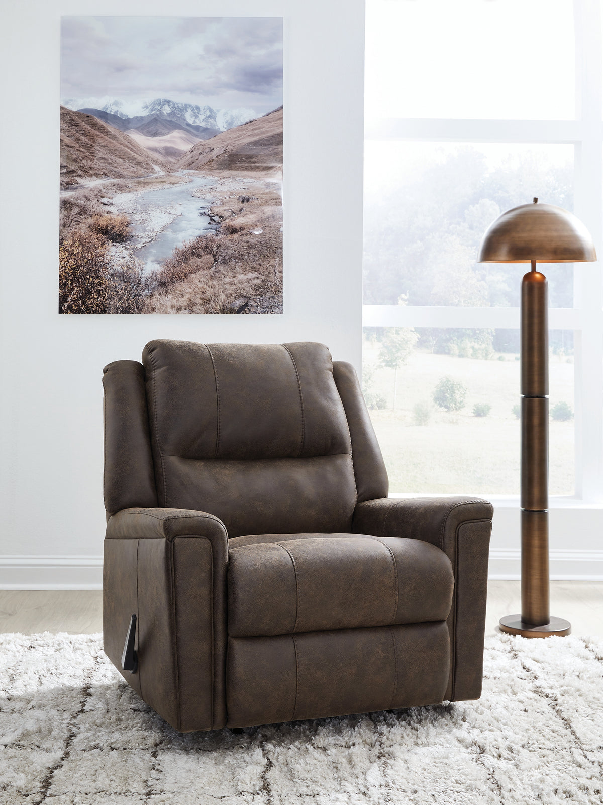 Tampa Furniture Outlet Lutz - Ashley Furniture - Lixtowel Living Room - Rocker Recliner / Walnut - PC5300425