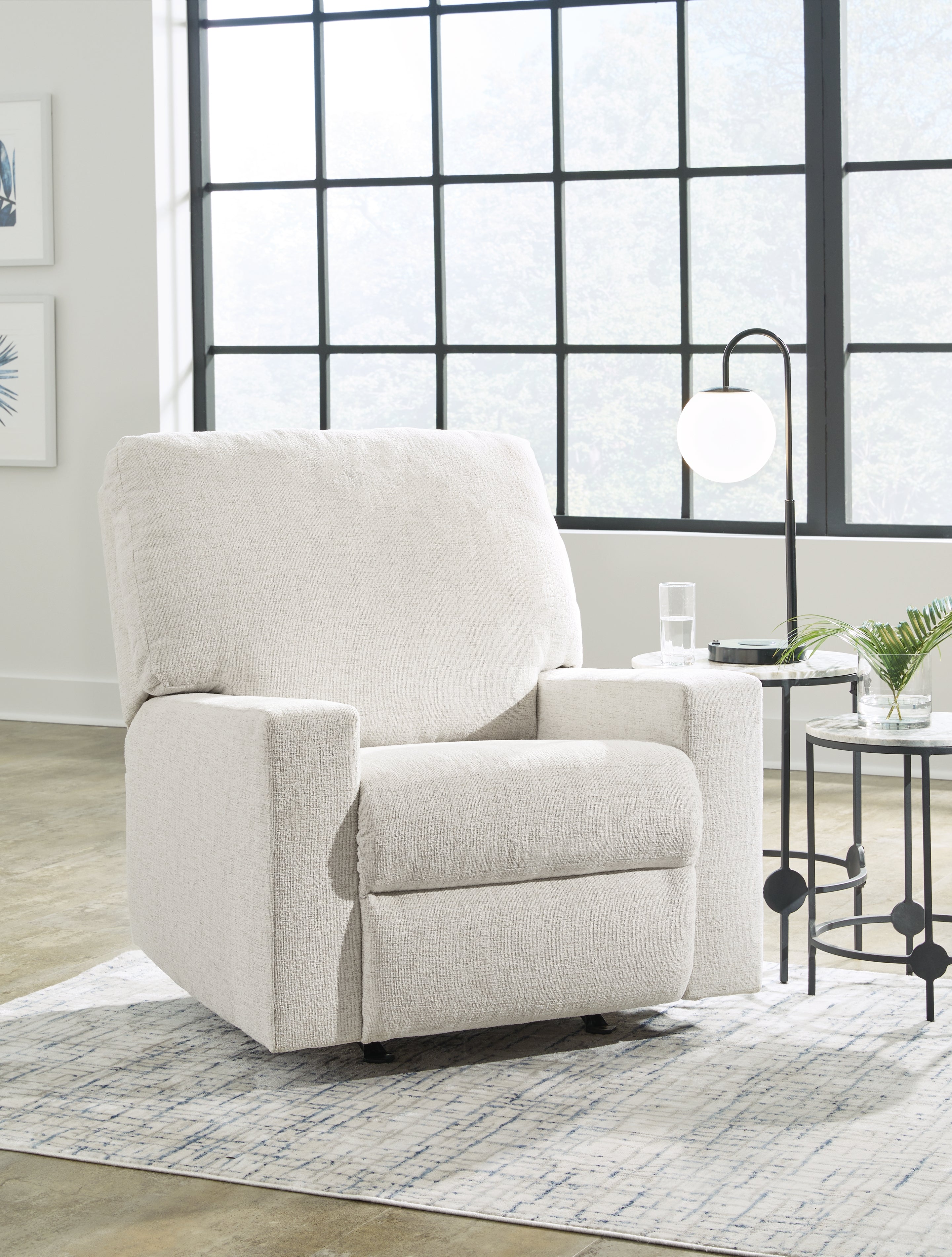 Tampa Furniture Outlet Lutz - Ashley Furniture - Rannis Living Room - Rocker Recliner / Snow - 5360325