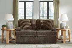 Tampa Furniture Outlet Lutz - Ashley Furniture - Aylesworth Living Room - Loveseat / Chocolate - 5370235