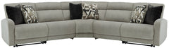 Tampa Furniture Outlet Lutz - Ashley Furniture - Colleyville Sectional - 5-Piece Power Reclining Sectional / Stone - 54405S6