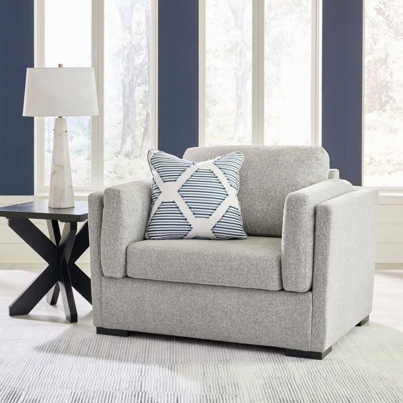 Tampa Furniture Outlet Lutz - Ashley Furniture - Evansley Living Room - Ottoman / Pewter - 5450314
