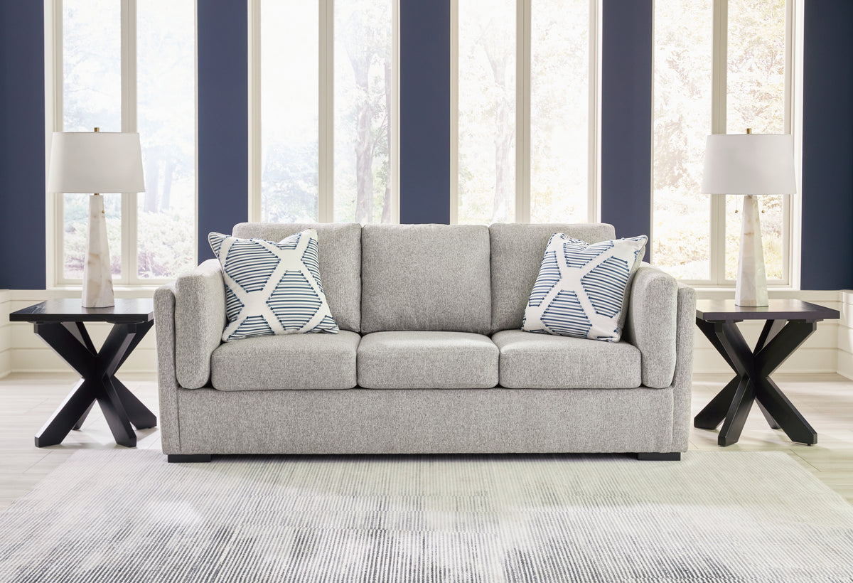 Tampa Furniture Outlet Lutz - Ashley Furniture - Evansley Living Room - Sofa / Pewter - 5450338