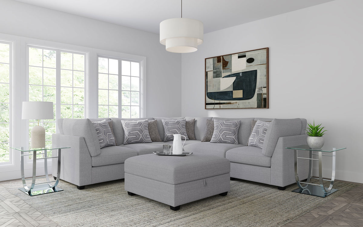 Tampa Furniture Outlet - Coaster - Cambria 6-piece Upholstered Modular Sectional Sofa Grey - 551511-S6B