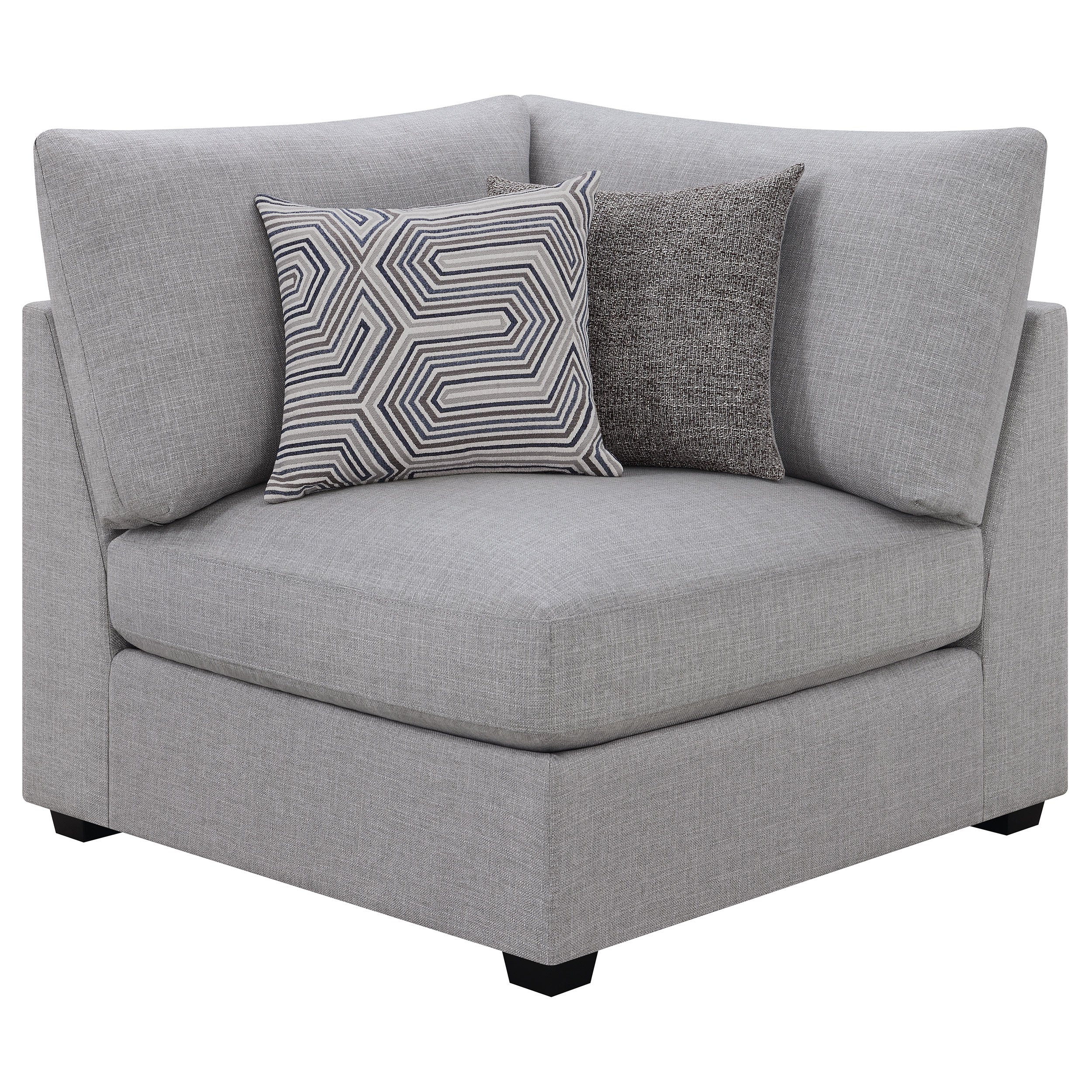 Tampa Furniture Outlet - Coaster - Cambria Upholstered Corner Grey - 551512