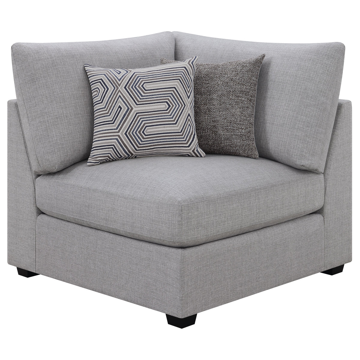 Tampa Furniture Outlet - Coaster - Cambria Upholstered Corner Grey - 551512