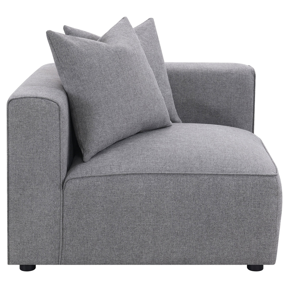 Tampa Furniture Outlet - Coaster - Jennifer Upholstered Corner Chair Grey - 551595