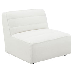 Tampa Furniture Outlet - Coaster - Sunny Upholstered Armless Chair Natural - 551621