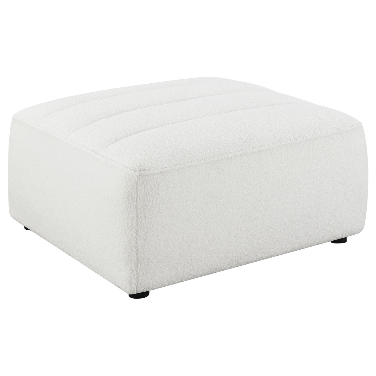 Tampa Furniture Outlet - Coaster - Sunny Square Upholstered Ottoman Natural - 551623