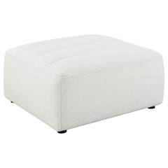Tampa Furniture Outlet - Coaster - Sunny Square Upholstered Ottoman Natural - 551623