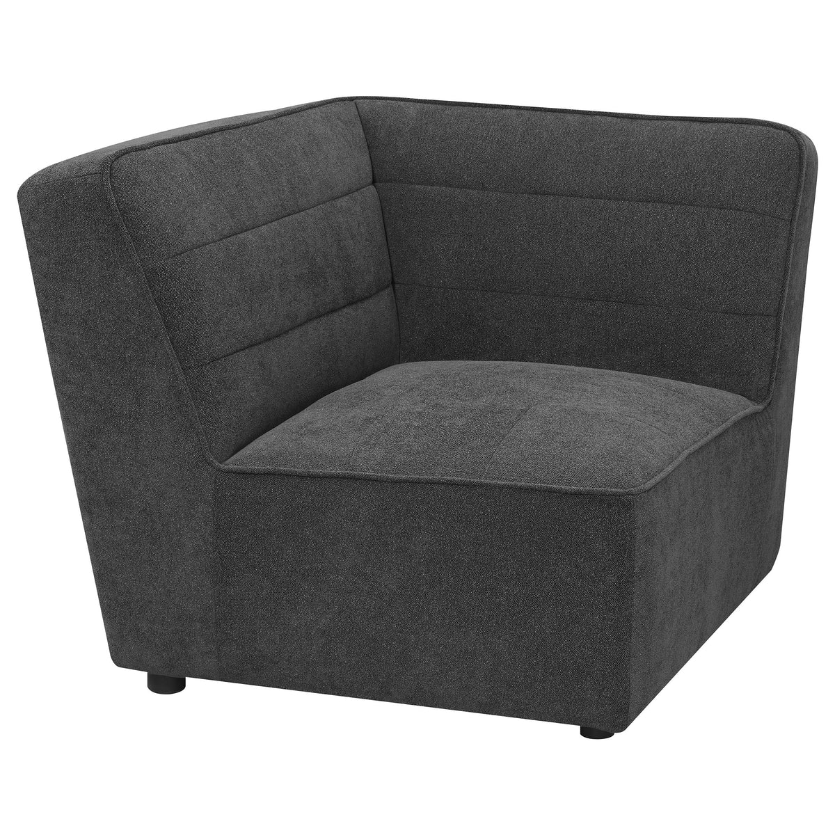 Tampa Furniture Outlet - Coaster - Sunny Upholstered Corner Chair Dark Charcoal - 552082