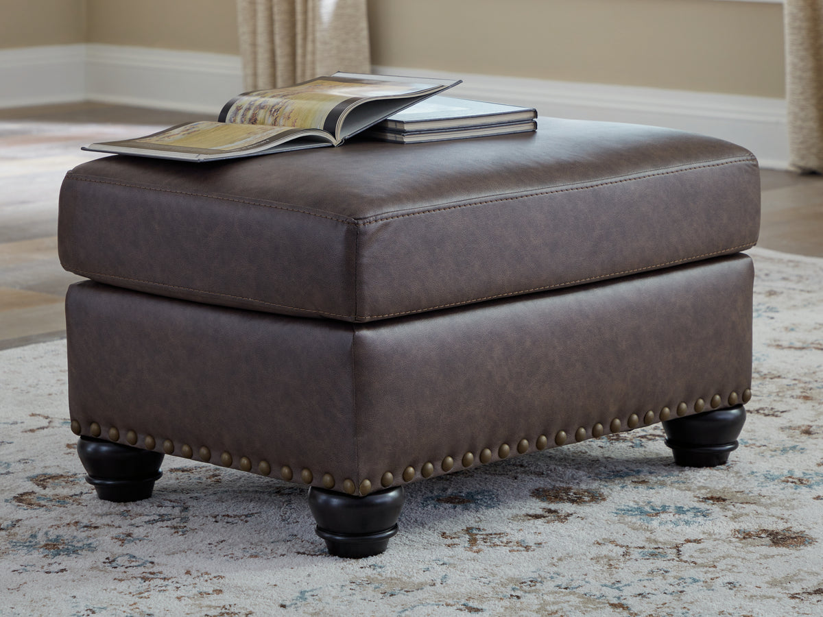 Tampa Furniture Outlet Lutz - Ashley Furniture - Roxmere Living Room - Ottoman / Umber - 5550314