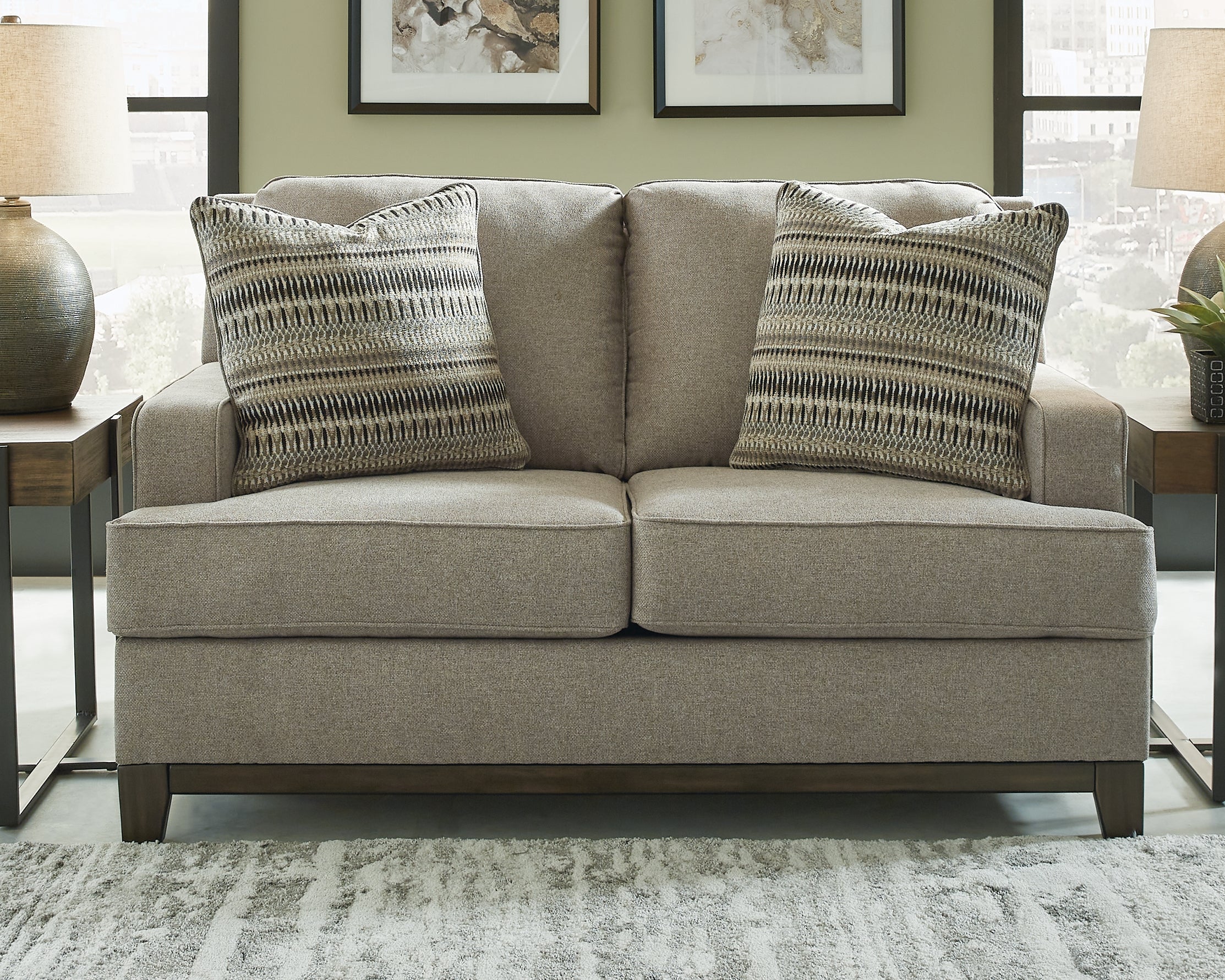 Tampa Furniture Outlet Lutz - Ashley Furniture - Kaywood Living Room - Loveseat / Granite - 5630335