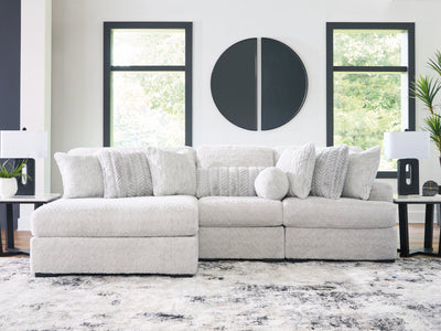 Tampa Furniture Outlet Lutz - Ashley Furniture - Cuddle Plush Sectional - 3-Piece Sectional with Chaise / Arctic - PC59106S7