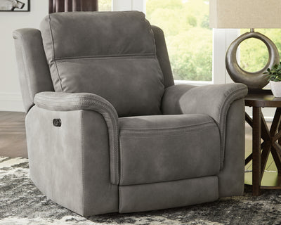 Tampa Furniture Outlet Lutz - Ashley Furniture - Next-Gen DuraPella Living Room - PWR Recliner/ADJ Headrest / Slate - 5930113