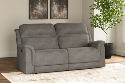 Tampa Furniture Outlet Lutz - Ashley Furniture - Next-Gen DuraPella Living Room - 2 Seat PWR REC Sofa ADJ HDREST / Slate - 5930147