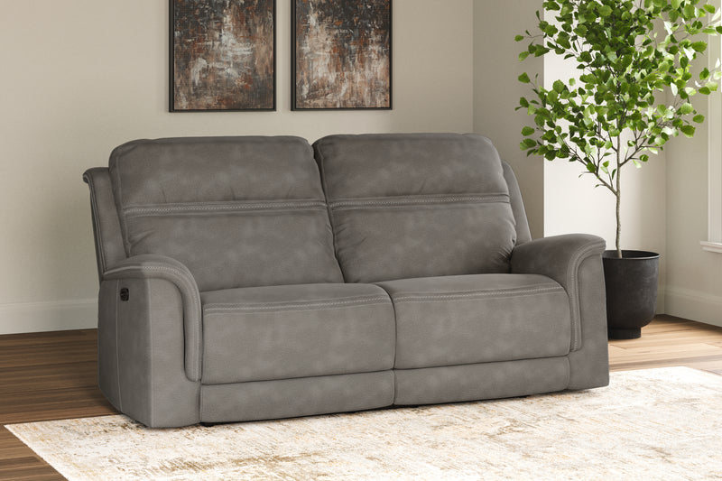 Tampa Furniture Outlet Lutz - Ashley Furniture - Next-Gen DuraPella Living Room - 2 Seat PWR REC Sofa ADJ HDREST / Slate - 5930147