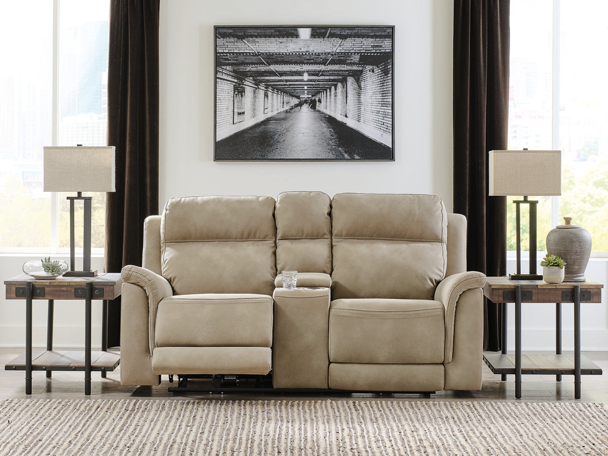Tampa Furniture Outlet Lutz - Ashley Furniture - Next-Gen DuraPella Living Room - PWR REC Loveseat/CON/ADJ HDRST / Sand - 5930218