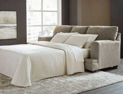 Tampa Furniture Outlet Lutz - Ashley Furniture - Stonemeade Living Room - Queen Sofa Sleeper / Taupe - 5950439