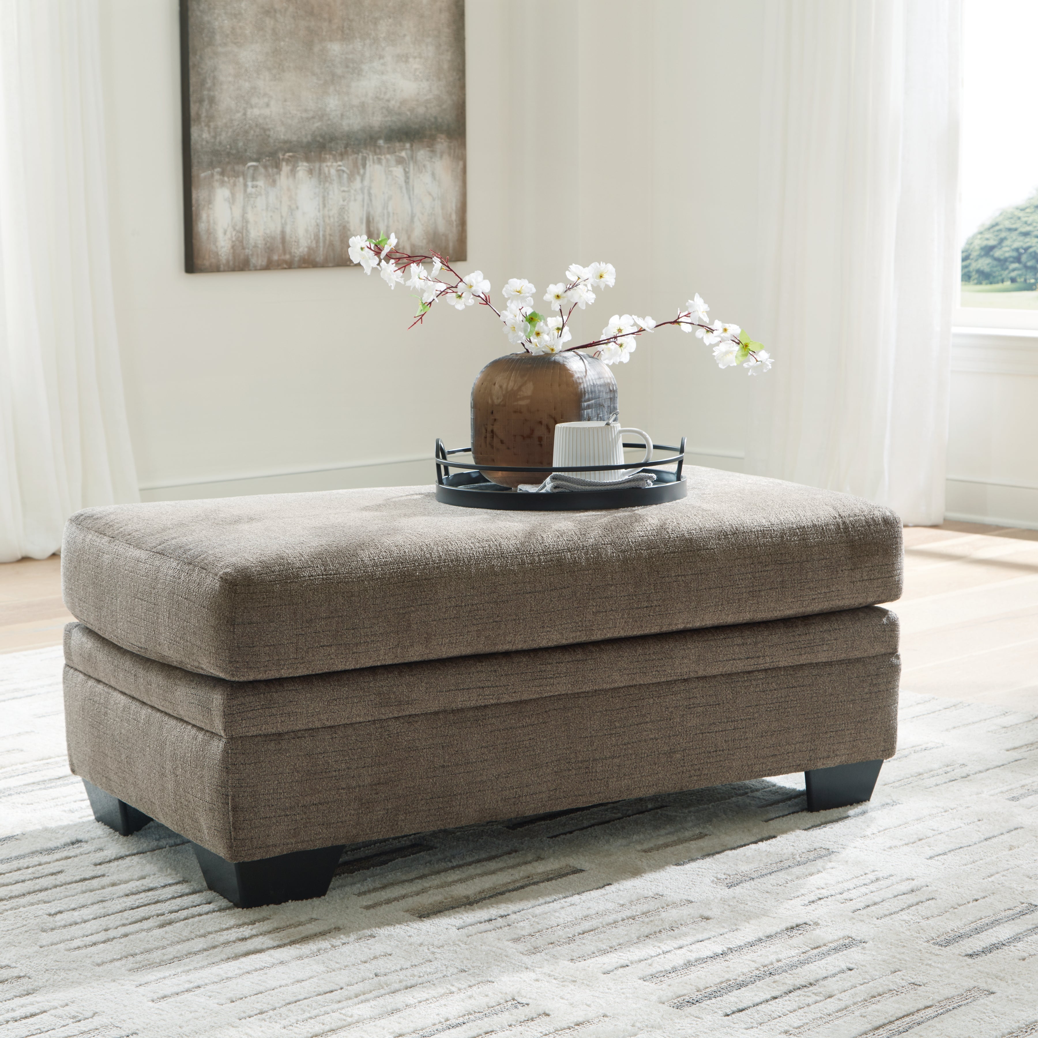 Tampa Furniture Outlet Lutz - Ashley Furniture - Stonemeade Living Room - Ottoman / Nutmeg - 5950514