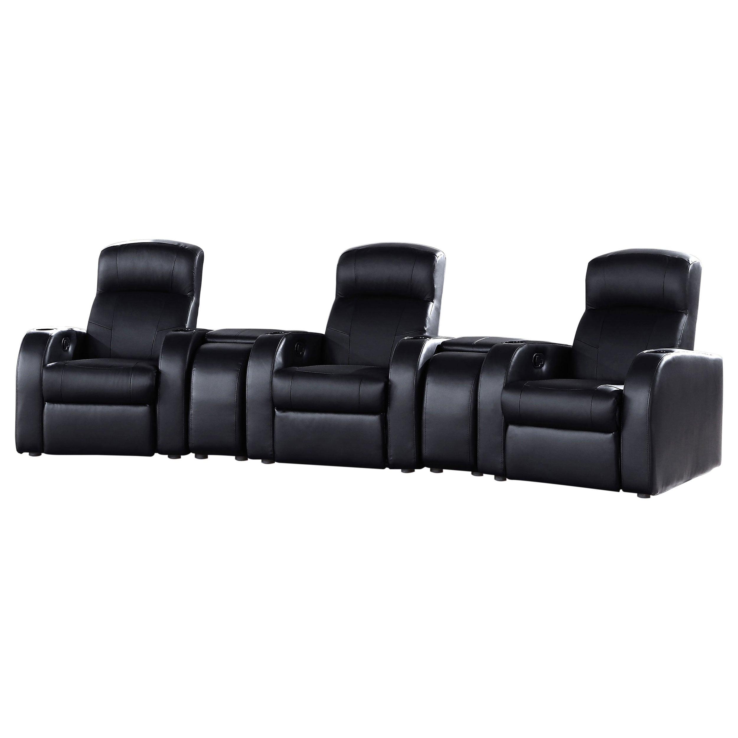 Tampa Furniture Outlet - Coaster - Cyrus 5-piece Upholstered Home Theater Seating - 600001-S3A