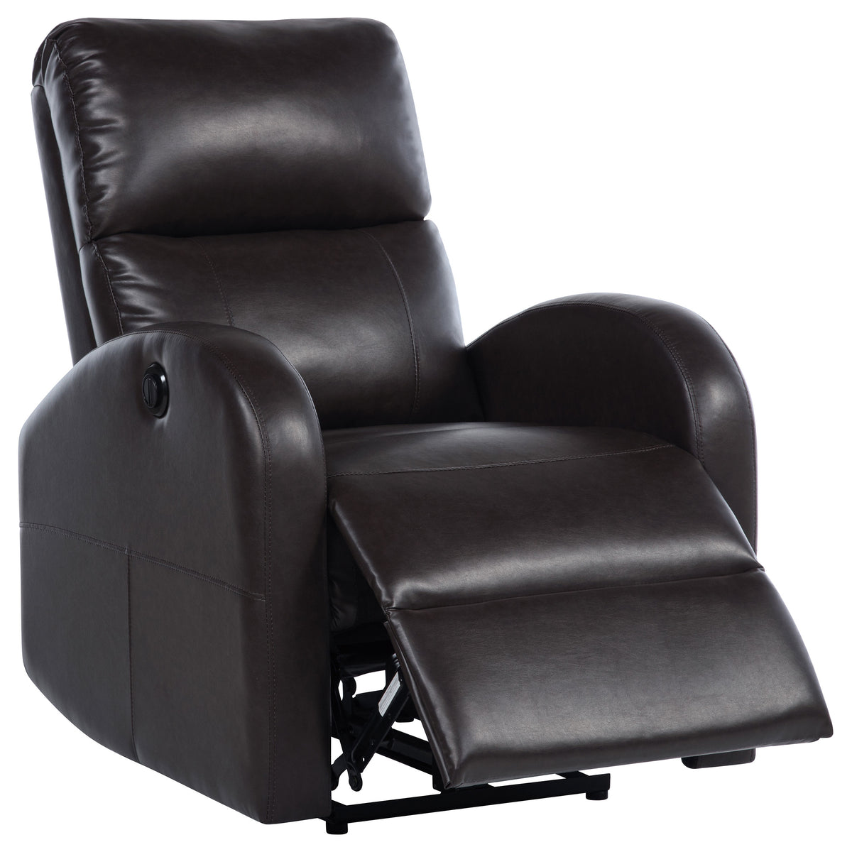 Tampa Furniture Outlet - Coaster - Grant Upholstered Power Recliner Chair Brown - 601500P