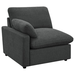 Tampa Furniture Outlet - Coaster - Collins Modular LAF Power Recliner Dark Grey - 609530LRP