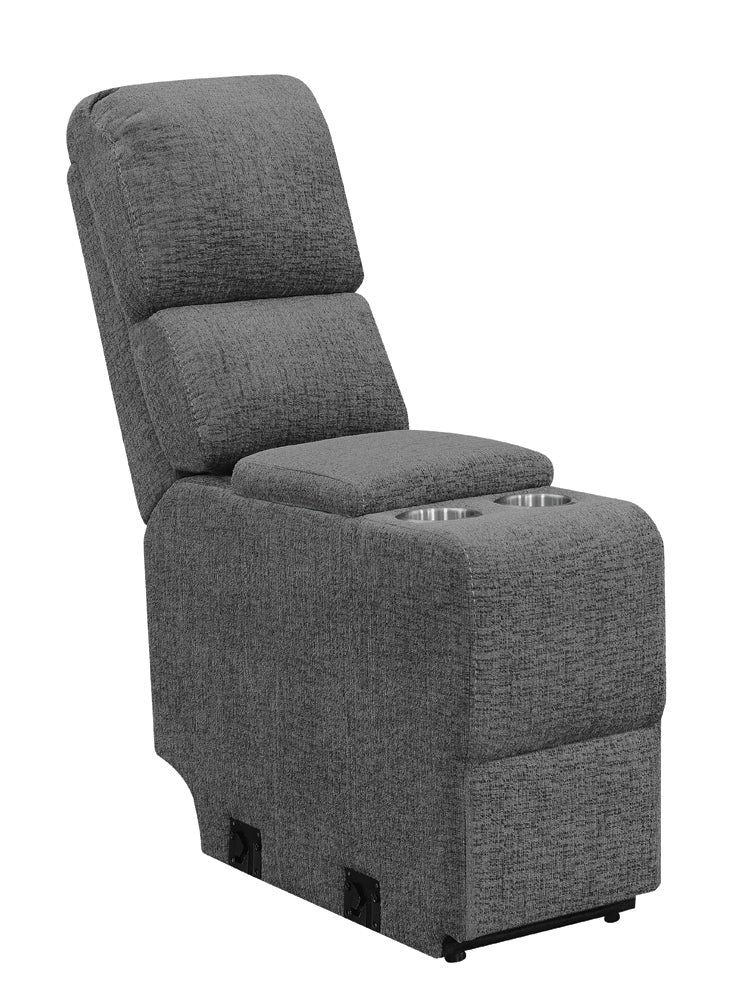Tampa Furniture Outlet - Coaster - Bahrain Upholstered Console Charcoal - 609540CON