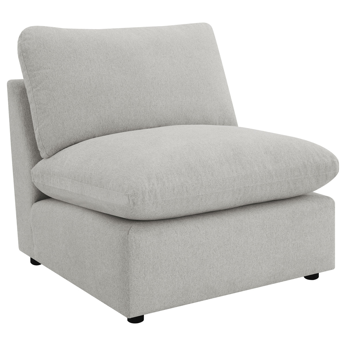 Tampa Furniture Outlet - Coaster - Collins Modular Armless Chair Grey - 609560AC