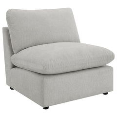Tampa Furniture Outlet - Coaster - Collins Modular Armless Chair Grey - 609560AC