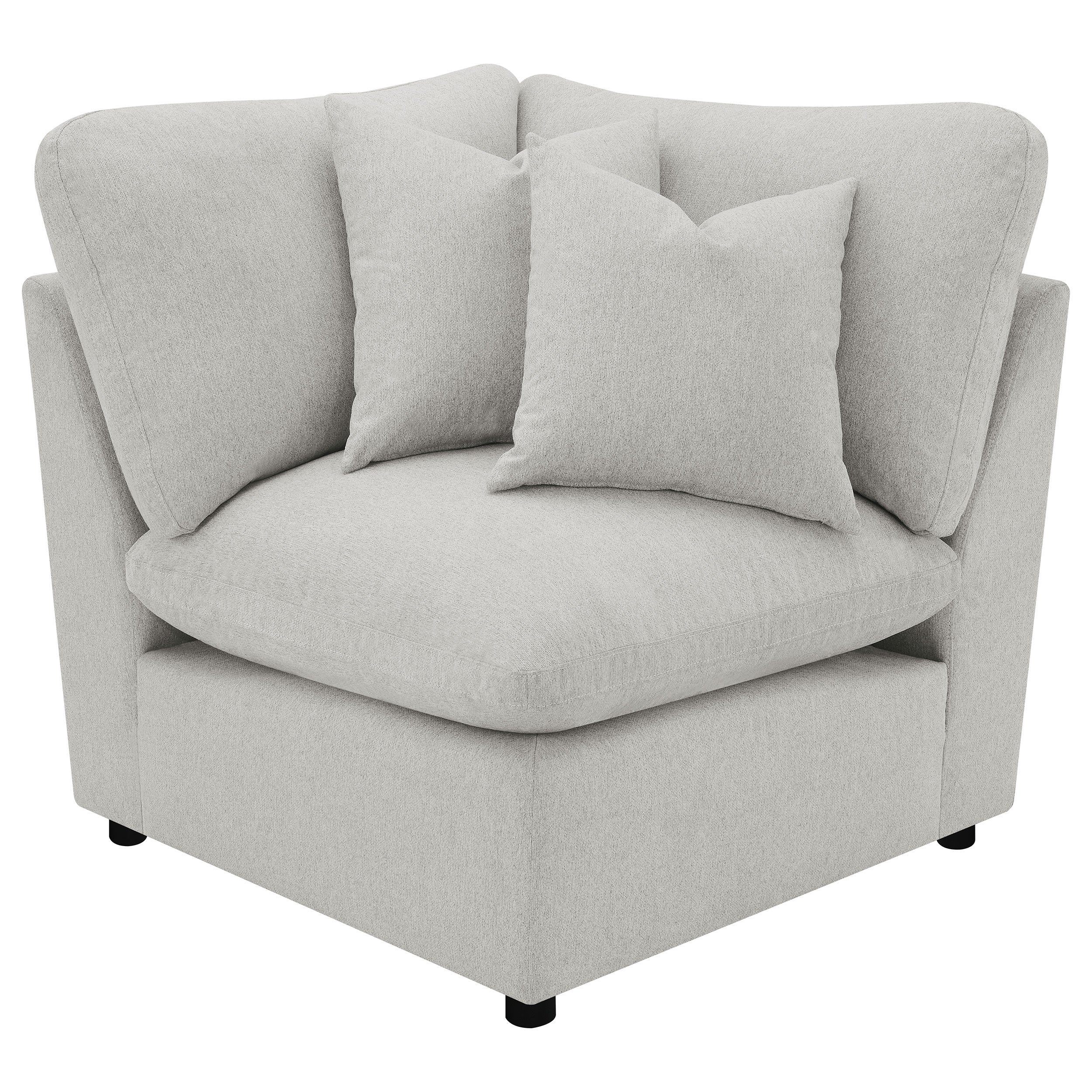 Tampa Furniture Outlet - Coaster - Collins Modular Corner Chair Grey - 609560CRN