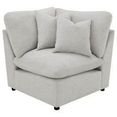 Tampa Furniture Outlet - Coaster - Collins Modular Corner Chair Grey - 609560CRN