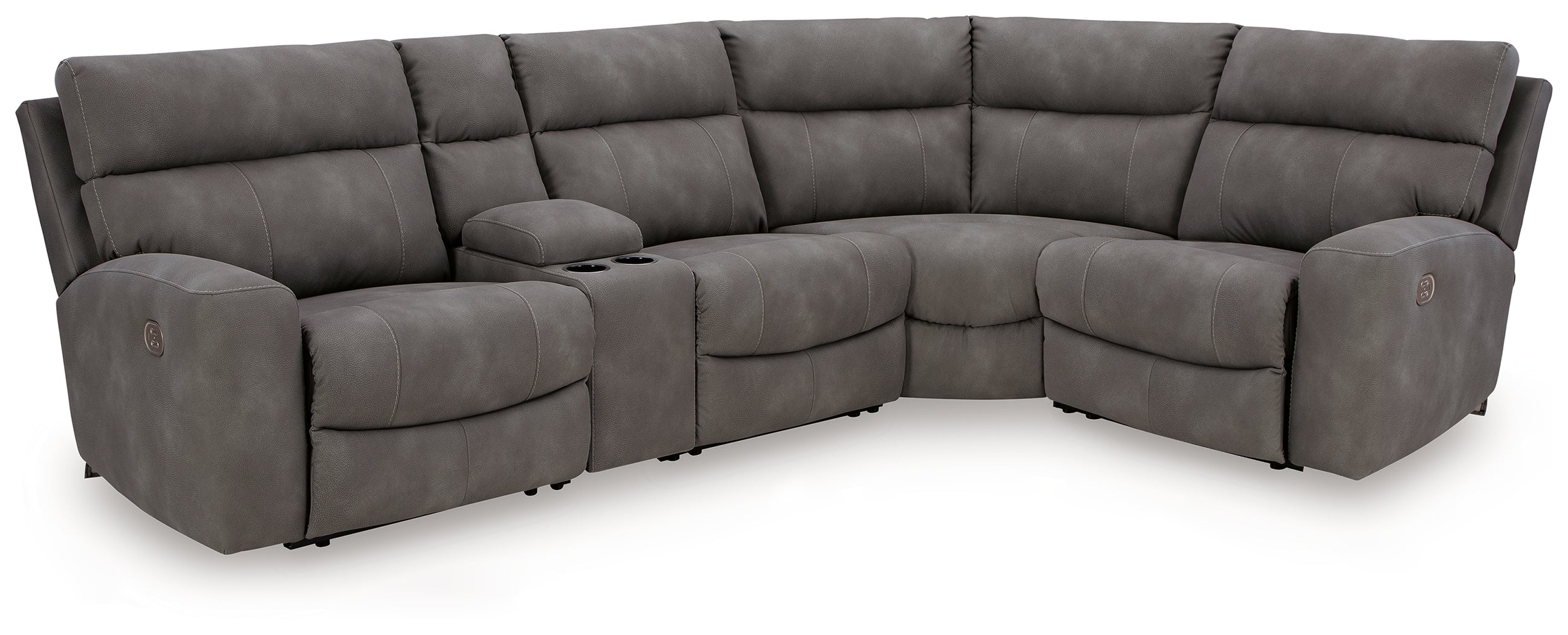 Tampa Furniture Outlet Lutz - Ashley Furniture - Next-Gen DuraPella Sectional - 5-Piece Power Reclining Sectional / Slate - 61003S5