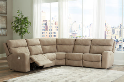 Tampa Furniture Outlet Lutz - Ashley Furniture - Next-Gen DuraPella Sectional - 6-Piece Power Reclining Sectional / Sand - 61004S8