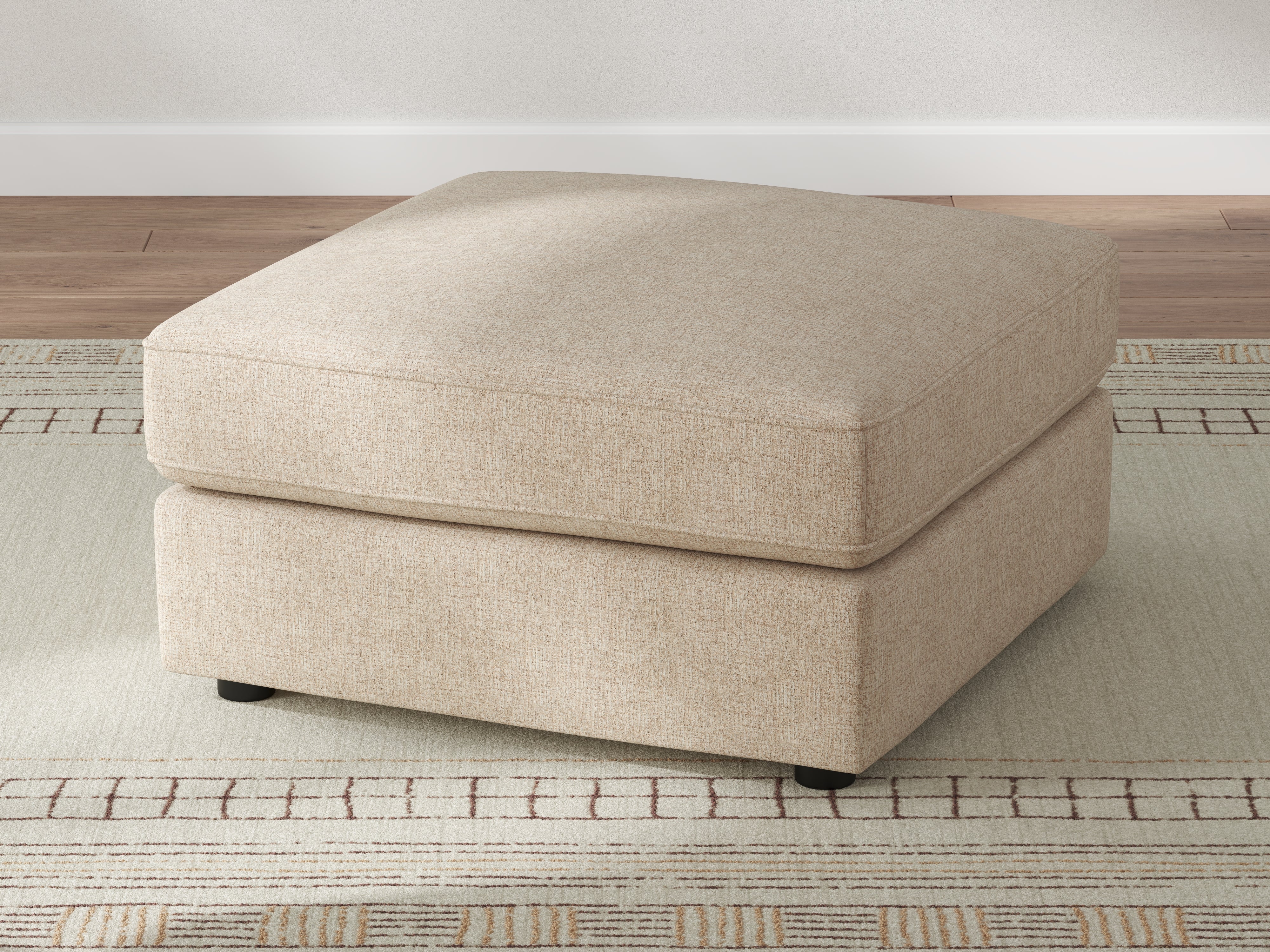 Tampa Furniture Outlet Lutz - Ashley Furniture - Seyler Living Room - Oversized Accent Ottoman / Sand - 6140508