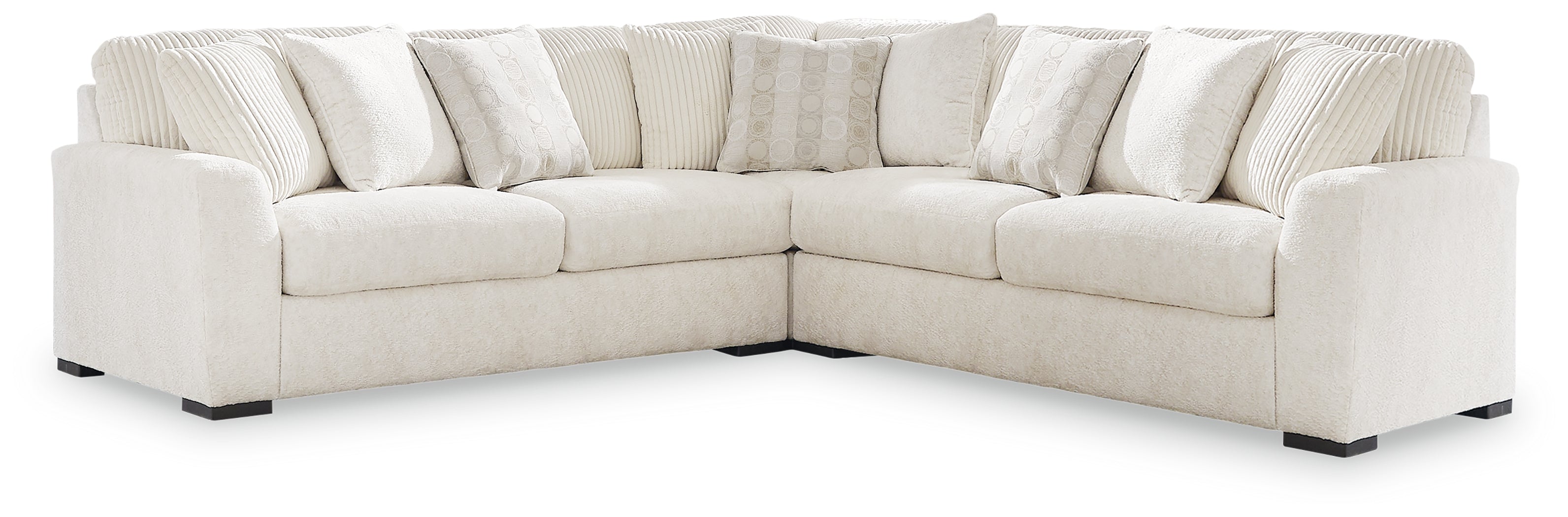 Tampa Furniture Outlet Lutz - Ashley Furniture - Chessington Sectional - LAF 3-Piece Sectional / Ivory - 61904S5