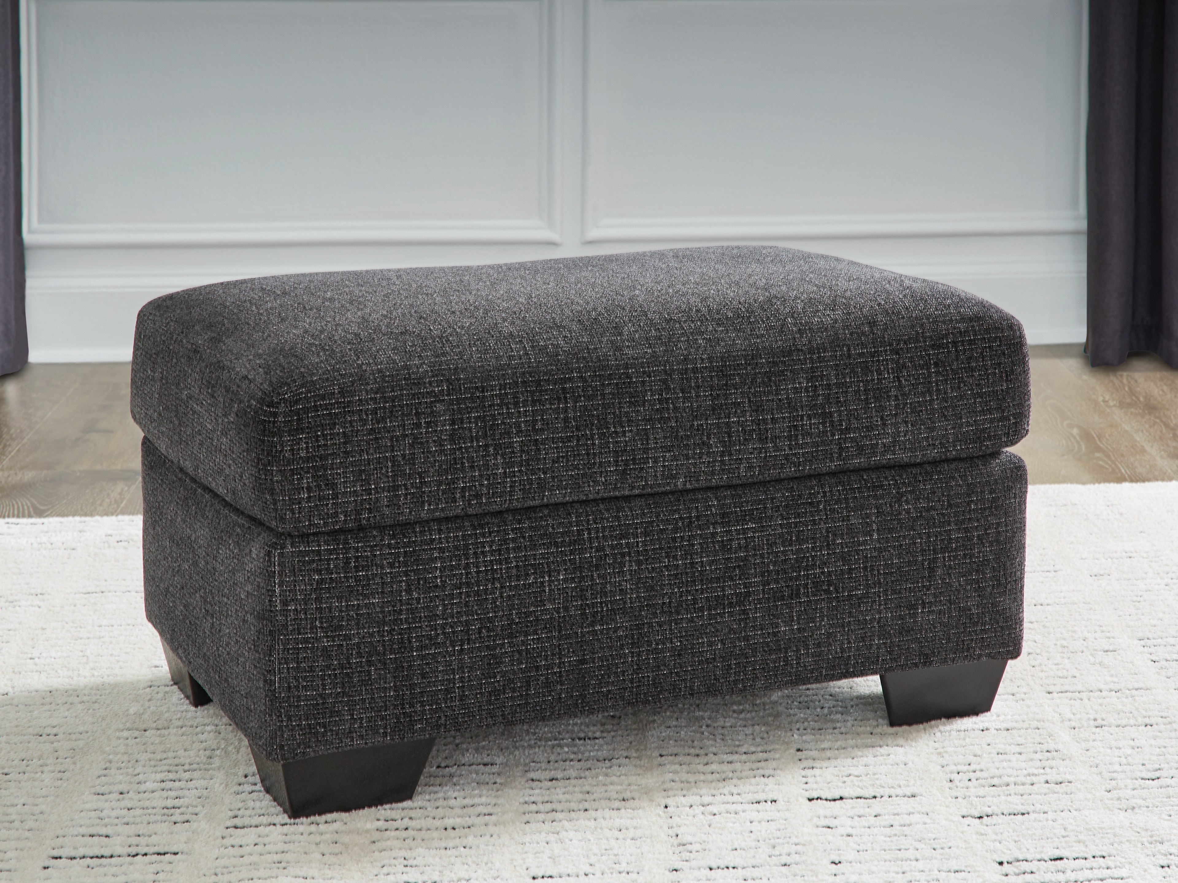 Tampa Furniture Outlet Lutz - Ashley Furniture - Loreo Living Room - Ottoman / Ebony - 6310114