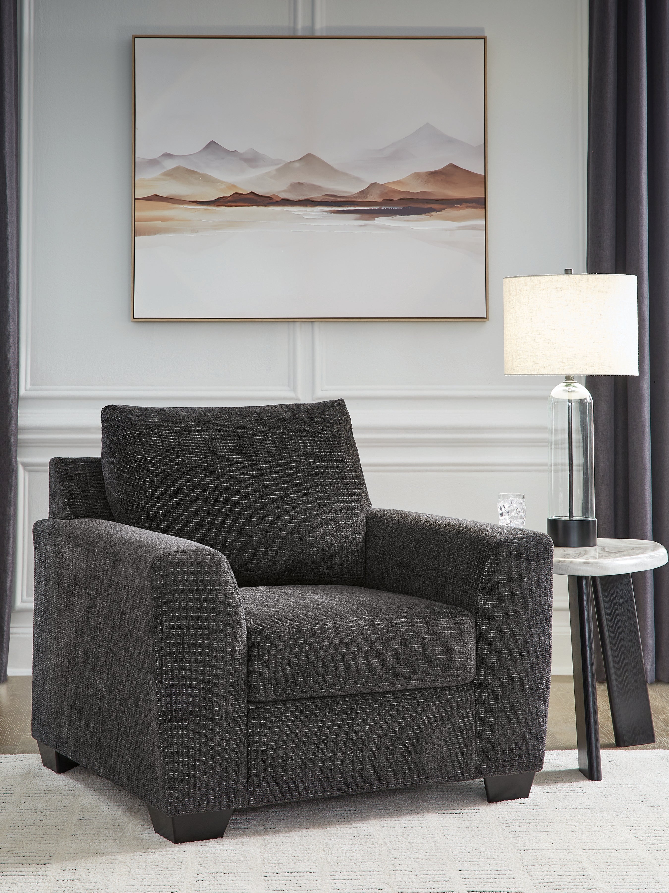 Tampa Furniture Outlet Lutz - Ashley Furniture - Loreo Living Room - Chair / Ebony - 6310120