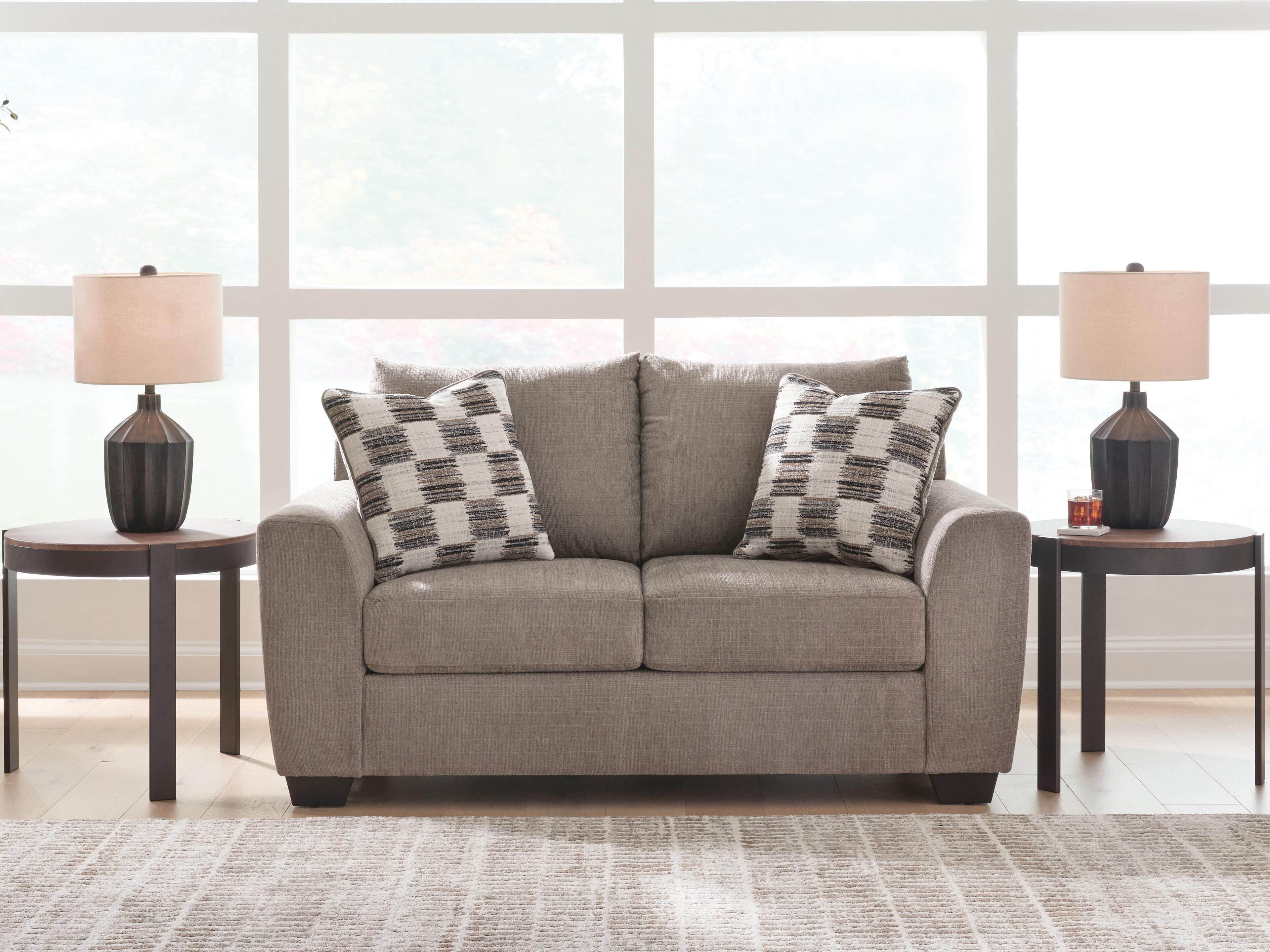 Tampa Furniture Outlet Lutz - Ashley Furniture - Loreo Living Room - Loveseat / Truffle - 6310235
