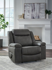 Tampa Furniture Outlet Lutz - Ashley Furniture - Status Check Living Room - Rocker Recliner / Shadow - PC6530725