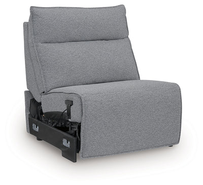 Tampa Furniture Outlet Lutz - Ashley Furniture - ModMax II Sectionals - PWR Armless REC w/ADJ Headrest / Salt and Pepper - 6590631