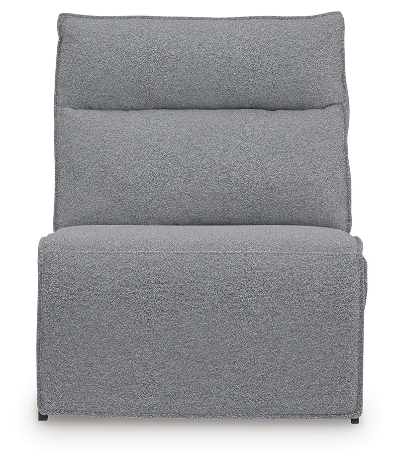 Tampa Furniture Outlet Lutz - Ashley Furniture - ModMax II Sectionals - PWR Armless REC w/ADJ Headrest / Salt and Pepper - 6590631