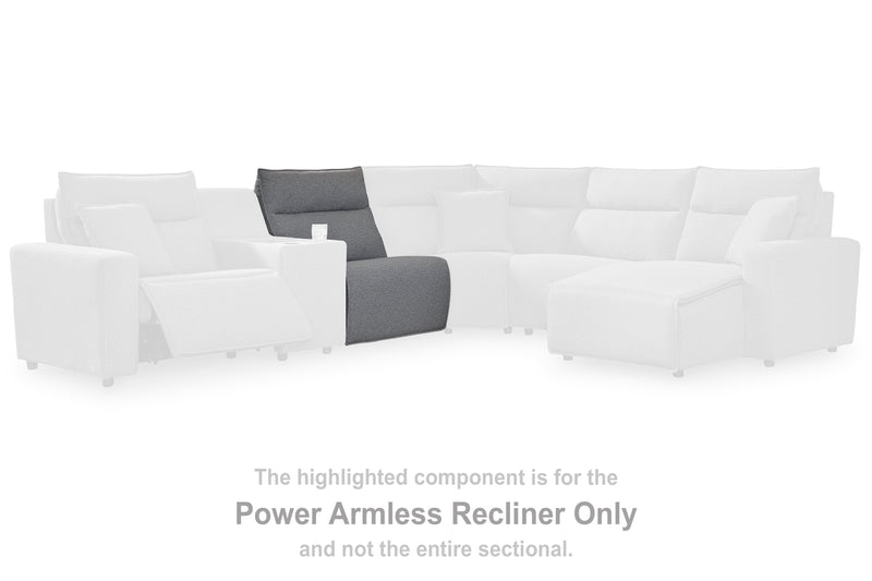 Tampa Furniture Outlet Lutz - Ashley Furniture - ModMax II Sectionals - PWR Armless REC w/ADJ Headrest - 6590631