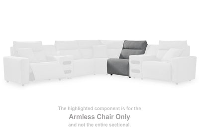 Tampa Furniture Outlet Lutz - Ashley Furniture - ModMax II Sectionals - Armless Chair / Salt and Pepper - 6590646