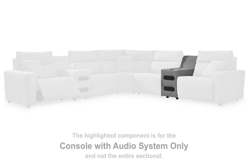 Tampa Furniture Outlet Lutz - Ashley Furniture - ModMax II Sectionals - Console with Audio System - 6590660